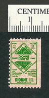 B63-68 CANADA Montreal Dionne Grocery Store United Trading Stamp 1b MNH - Werbemarken (Vignetten)