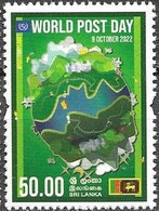 SRI LANKA, 2022, MNH, WORLD POST DAY,1v - Joint Issues