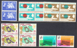 British Solomon Isles 1963-68 Mint No Hinge, Sc# ,SG 109,126-127,167-170 - Salomonseilanden (...-1978)