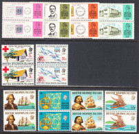 British Solomon Isles 1970-72 Mint No Hinge, See Notes, Sc# 204-207,210-211,214-221,228-231,SG - Islas Salomón (...-1978)