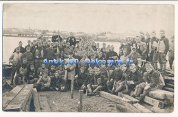 CPA 49 Carte-photo ANGERS Groupe De Soldats Du Génie En Exercice Sur La Maine 13 Janvier 1927 - Angers