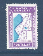 Turquie, HATAY DEVLETI, 1939, 30 Sant., **, - 1934-39 Sandjak D'Alexandrette & Hatay