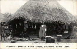 PC SIERRA LEONE, FREETOWN, VEGETABLE MARKET, Vintage Postcard (b49916) - Sierra Leone