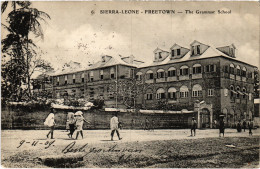 PC SIERRA LEONE, FREETOWN, GRAMMAR SCHOOL, Vintage Postcard (b49936) - Sierra Leone