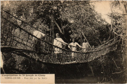 PC SIERRA LEONE, PONT FAIT PAR LES NATIFS, Vintage Postcard (b49955) - Sierra Leone