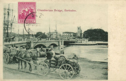 PC BARBADOS, CHAMBERLAIN BRIDGE, Vintage Postcard (b50070) - Barbados (Barbuda)