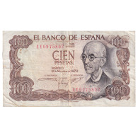 Espagne, 100 Pesetas, 1970, 1970-11-17, KM:152a, TTB - 100 Pesetas