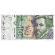 Espagne, 1000 Pesetas, Undated (1992), KM:163, TTB - [ 4] 1975-… : Juan Carlos I