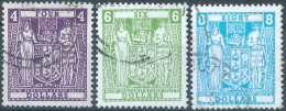 Nuova Zelanda,Nouvelle-Zélande- NEW ZELAND 1967 REVENUE STAMP DUTY-Tax Fiscal,4 - 6 - 8 Dollars,Obliterated - Steuermarken/Dienstmarken