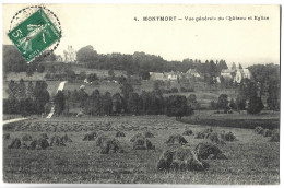 MONTMORT - Vue Générale Du Château Et Eglise - Montmort Lucy