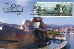 SPAIN. MAXICARD FIRST DAY. GUGGENHEIM MUSEUM. BILBAO. 2018 - Tarjetas Máxima