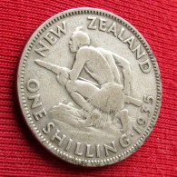 New Zealand 1 One Shilling 1935 Nova Zelandia Nuova Zelanda Nouvelle Zelande W ºº - Nieuw-Zeeland
