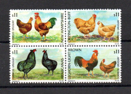 Year 2001 Uruguay Chickens, MNH, Shipping From Costa Rica By International Tracking Mail - Uruguay