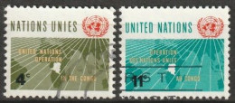 UNO New York 1962 Mi-Nr.120 - 121 O Gestempelt OUNCO ( 4558) Günstiger Versand - Used Stamps