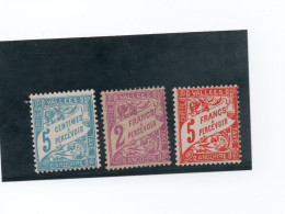 ANDORRE FRANCAIS - Y&T N°17-19 & 20 - Taxe - Neufs Avec Trace De Charnière Légère ** - Unused Stamps