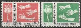 UNO New York 1964 Mi-Nr.142 - 143 O Gestempelt Suchtstoffkommission ( 4595) Günstiger Versand - Used Stamps