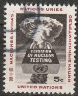 UNO New York 1964 Mi-Nr.144 O Gestempelt Verbot Von Kernwaffenversuchen Im All ( 4593/2) Günstiger Versand - Used Stamps