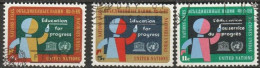 UNO New York 1964 Mi-Nr.145 - 147 O Gestempelt Erziehung Für Den Fortschritt( 4601) Günstiger Versand - Gebruikt