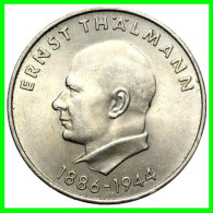 GERMANY DDR-REPUBLICA DEMOCRATICA DE ALEMANIA AÑO 1971  MONEDA DE 20.00-DM KM- ( 85TH BIRTHDAY OF ERNST THÄLMANN ) - 20 Marcos