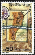 Israel 1987 - Mi 1075 - YT 1018 ( Holy Land Map - Explorer William Francis Lynch ) - Used Stamps (without Tabs)