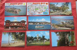 Lot Pf 9 Cards   Puerto Rico  Ref 6234 - Puerto Rico