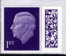 GB 2023 KC 3rd 1st Purple Barcode Machin MEIL Umm SG V5015 ( L108 ) - Ungebraucht