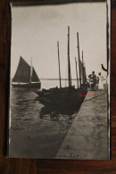 Photo 1921 La Baule Embarcation Navire Voilier France Tirage Print Vintage - Orte