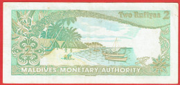 Maldives - Billet De 2 Ruffiya - 7 Octobre 1983 - P9a - Maldives