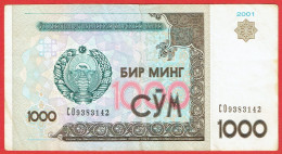 Ouzbékistan - Billet De 1000 Sum - 2001 - P82 - Ouzbékistan