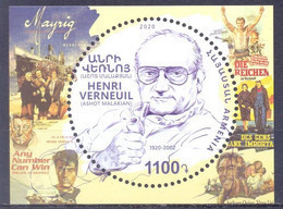 2020. Armenia, Cinema, Henri Verneuil, S/s, Mint/** - Armenië