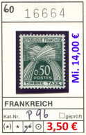 Frankreich 1960 - France 1960 - Francia 1960 - Frankrijk 1960 - Michel Porto / Taxe 96 - ** Mnh Neuf Postfris - - 1960-.... Neufs