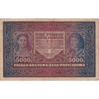 Billet, Pologne, 5000 Marek, 1920, 1920-02-07, KM:31, TB - Pologne