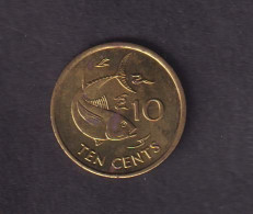 SEYCHELLES - 2003 10 Cents/Fish UNC (Tarnish Marks) - Seychelles