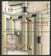 Israel 1997 - Mi 1422T - YT 1357T ( Logistics Corps Memorial, Hadir - Memorial Day ) - Used Stamps (with Tabs)