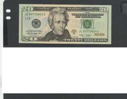 USA - SUITE 2 Billets 20 Dollar 2009 NEUF/UNC P.533 § JL 824-825 - Federal Reserve Notes (1928-...)