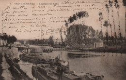 St Saint-Mammès (Seine-et-Marne) L'Ecluse Du Canal, Péniches - Edition J. Féjard - Carte N° 4 Dos Simple - Saint Mammes