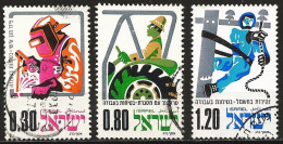 Israel 1975 - Mi 626/28 - YT 563/65 ( Safety At Work ) - Used Stamps (without Tabs)