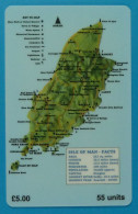 ISLE OF MAN - Manx Telecom - Map - £5 - Specimen Without Control - Isle Of Man