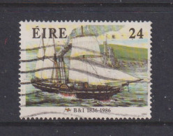 IRELAND -  1986  Paddlesteamer  24p  Used As Scan - Used Stamps