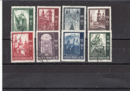 Autriche - Année 1948 - Obl. - N°YT 755 à 762 - Emis Au Profit Du Fonds De Reconstruction - Used Stamps