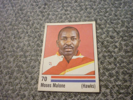 Moses Malone Atlanta Hawks NBA '89 Panini VHTF Spanish Edition Basketball Sticker #70 - 1980-1989