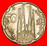 * GAUDI (1852-1926): SPAIN  50 PESETAS 1992 CATHEDRAL! JUAN CARLOS I (1975-2014)· LOW START · NO RESERVE! - 50 Peseta