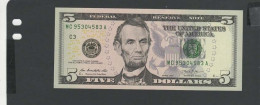 USA - Billet 5 Dollar 2013 NEUF/UNC P.539 § MC - Federal Reserve Notes (1928-...)