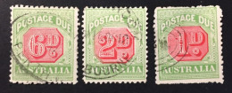 1909 - Australia - Postage Due Stamp - 1D,2D,6D, - Used - Strafport