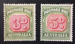 1938 /49 - Australia - Postage Due Stamp - 3D,5D, - Used - Port Dû (Taxe)