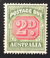 1938 /49 - Australia - Postage Due Stamp - 2D, - Unused - Mint Hinged - Postage Due