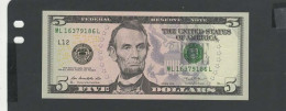 USA - Billet 5 Dollar 2013 NEUF/UNC P.539 § ML 163 - Billetes De La Reserva Federal (1928-...)