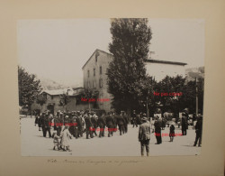 Lot 2 Photo 1900's Sapeurs Pompiers Vals Les Bains Ardèche (07) Pont Combelle Route Antraigues Tirage Print Vintage Rare - Places