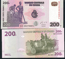 CONGO P99c 200 FRANCS 2013  #NC/L  G&D UNC. - Repubblica Democratica Del Congo & Zaire