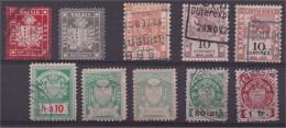 Suisse Timbres Cantonnaux Valais, Bern Et Vaud 10 Timbres Oblitérés - 1843-1852 Poste Federali E Cantonali